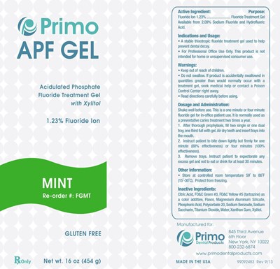 Tsprimoapfmint (Lb.primo Apf Gel Mint 2)